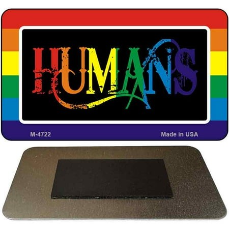 Humans Rainbow Novelty Metal Magnet M-4722 3.5  X 2  Magnet (M)