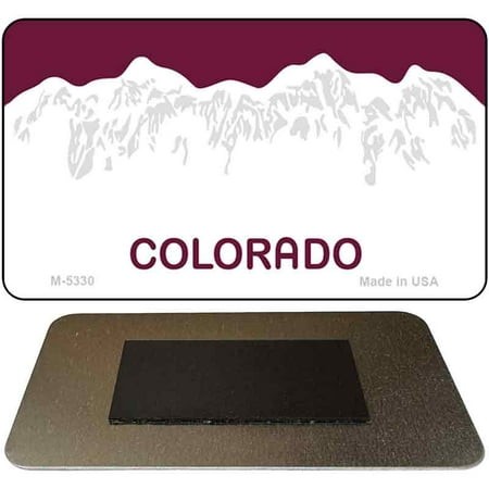 Colorado State Blank Novelty Metal Magnet M-5330 3.5  X 2  Magnet (M)