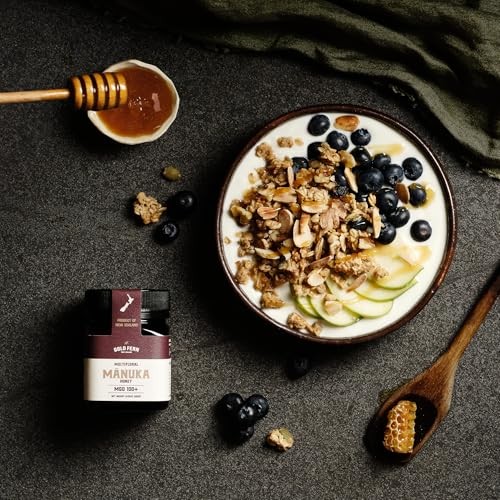 Gold Fern Honey - Raw New Zealand Manuka Honey | 8.8oz MGO 100+ | Pure, Natural, Unpasteurized, and Unfiltered Superfood Honey, Traceable from Hive to thumbnail