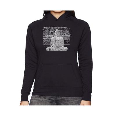 La Pop Art Women's Word Art Hooded Sweatshirt - Zen Buddha