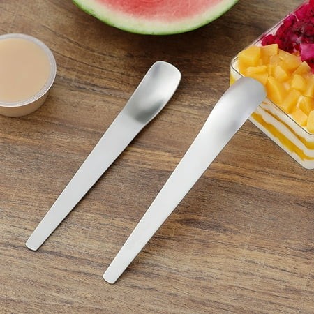 XYRSRUW Stainless Steel Ice Cream Spoon  Premium Dessert Serving Spoon  Durable Cake and Mixing Spoon  Elegant Long-Handled Ice Cream Utensil