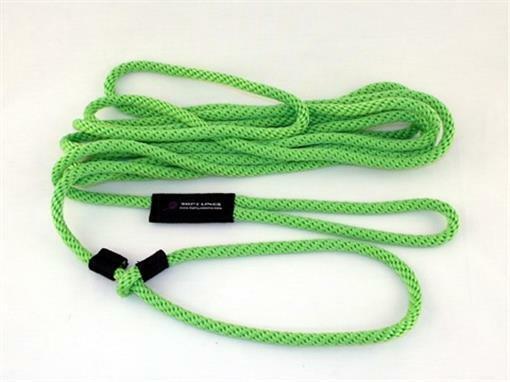 Soft Lines Floating Dog Swim Slip Leashes 0.5 in. Dia. by 30 Ft. - Lime Green