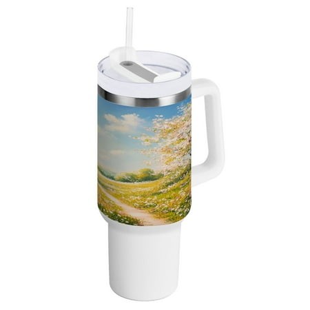 40 Oz Car Handle Water Bottle Water Cup Water Bottle Water Jug Coffee Cup Travel Water Bottle Beauty Path