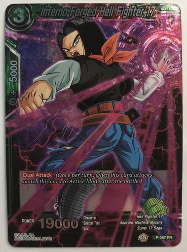 Inferno Forged Hell Fighter 17 - P-087 Holo Foil Dragon Ball Super BT5 Promo