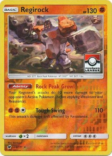 Regirock - 53/111 - Pokemon League Promo NM Promo Pokemon