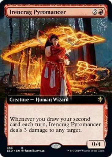Irencrag Pyromancer 363/269 - Extended Art Borderless Promo Near Mint MTG