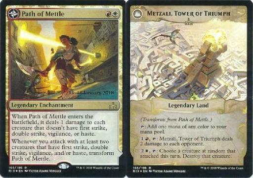 Path of Mettle // Metzali, Tower of Triumph - RIX Prerelease Promo NM MTG 2B3