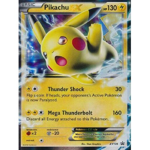 Pikachu EX (XY174) - XY Black Star Promos - Holo