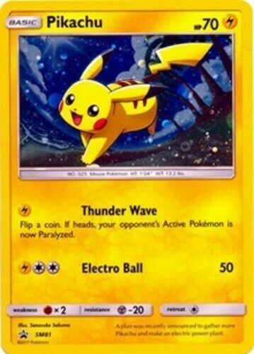 Pikachu SM81 Holo Foil Pokemon SP/NM PROMO