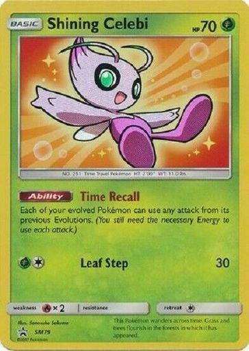 Shining Celebi SM79 Holo Foil Pokemon SP/NM PROMO