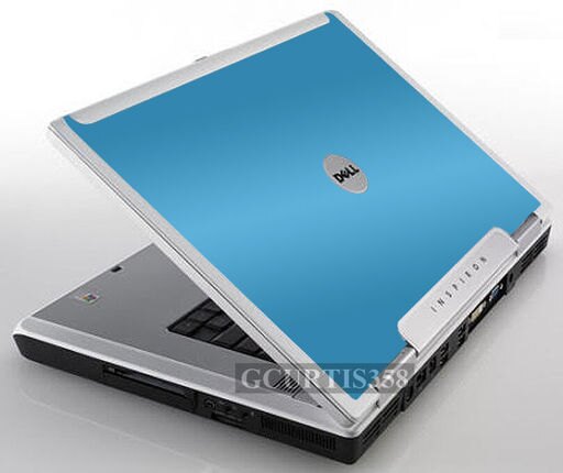 SKY BLUE Vinyl Lid Skin Decal Fits Dell Inspiron E1705 9200 9300 9400 Laptop