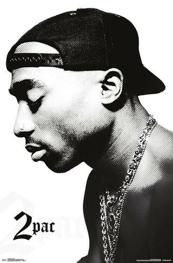 TUPAC - PROFILE POSTER - 22x34 - 2PAC MUSIC 17579