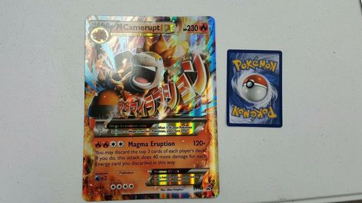 1X JUMBO OVERSIZED Mega M Camerupt XY198 Holo FOIL -Black Star Promo NM Pokemon