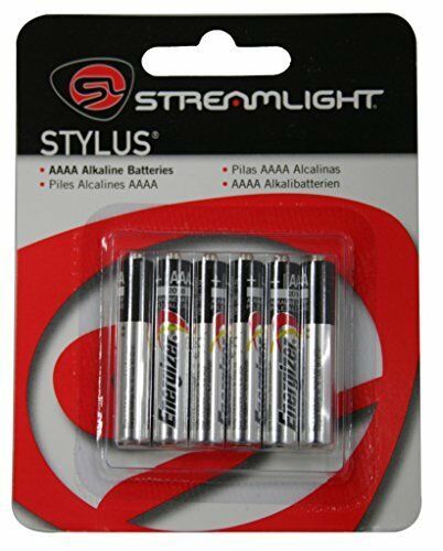 Streamlight Stylus Replacement AAAA Alkaline Batteries - 6 Pack