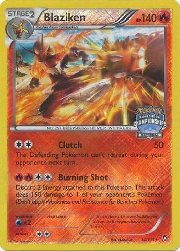 Blaziken - 14/111 - Promo (National Championships) NM Promo Pokemon 2B3