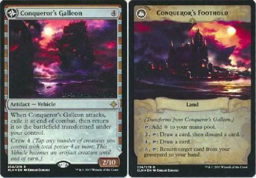 Conquerors Galleon // Conquerors Foothold - XLN Prerelease Promo NM MTG