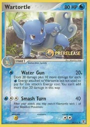 Wartortle (Pre-release) - 50/112 - Uncommon NM Promo Pokemon 3DY