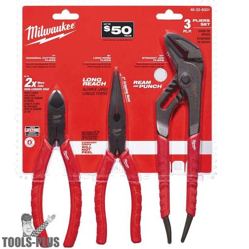 Milwaukee 48-22-6331 3pc Plier Set 8