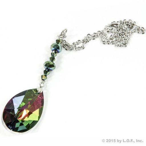 Crystal Bling Colorful Pear Gem Rear View Mirror Car Charm Ornament Sparkle Auto