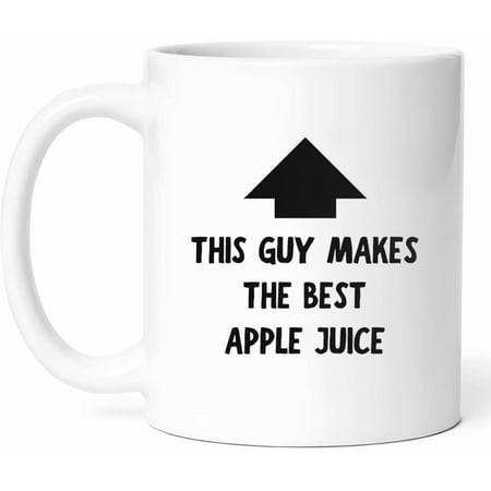 Best Apple Juice Cook Mug - Fruit Coffee Cup - Enthusiast Funny Gift from Family - Cider Tea Mugs - Juicy Cups - 11 Oz Ceramic Gifts for Lovers  Birth