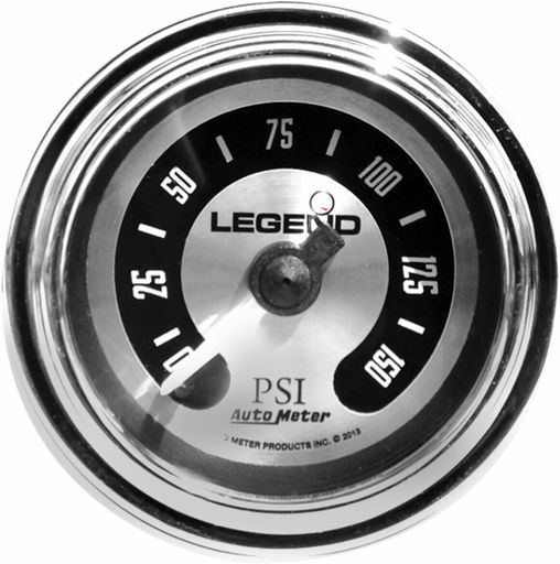 Legend - 2212-0492 - Fairing Mounted LED Backlit PSI Gauge (Spun Aluminum)