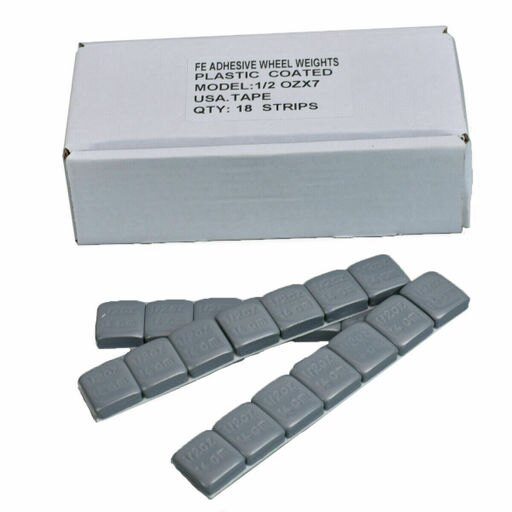 126pcs 1/2 Oz 0.5 Ounce Grey Adhesive Tape Stick on Tire Wheel Balance Weights