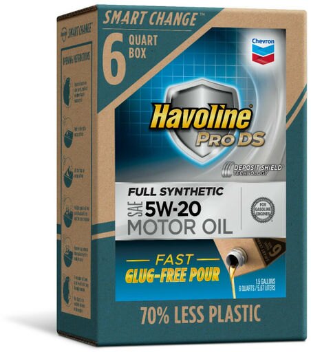 Havoline Smart Change ProDS 5W 20 Full Synthetic Motor Oil 6 Qt
