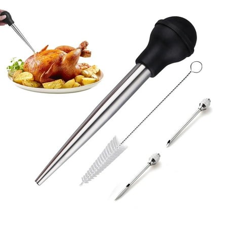 Meat Baster Kitchen Roasting Utensil  Food-grade Syringe Tool for Juicy Meat  Ideal for Turkey Beef Pork Chicken Roasting  by UKHCCC