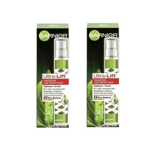 2x Garnier Targeted Line Smoother 0.5 Oz Anti Wrinkle Anti Aging