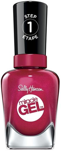 Sally Hansen Miracle Gel Nail Polish, Bordeaux Glow 0.5 Oz (Pack of 2)