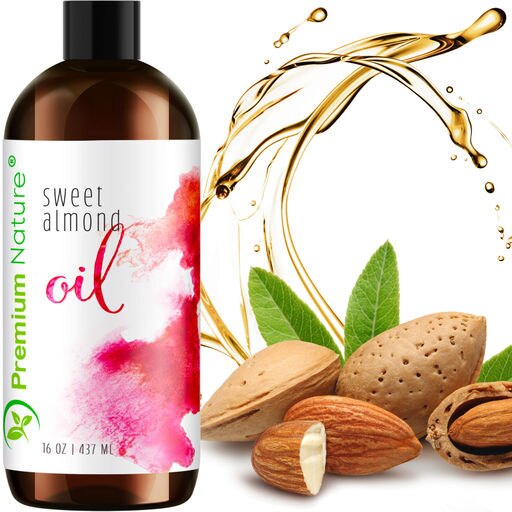 16 Oz Sweet Almond Oil Pure Natural Massage Oil Eye Makeup Remover