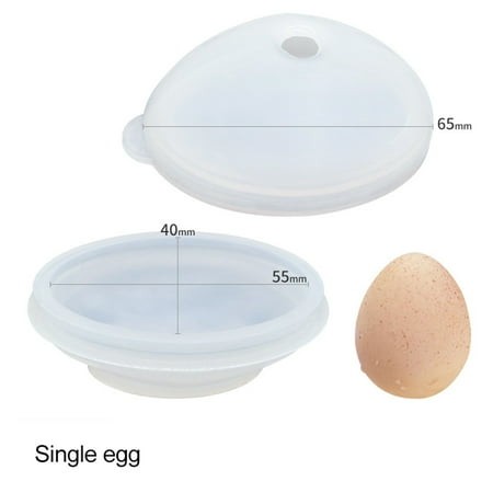 Ycandiee Easter Egg Silicone Mold Silicone Egg Pan  Egg Tray  Egg Shape Ice Tray  Non Stick Easter Egg Shaped Silicone Molds  for Peanut Butter Chocol