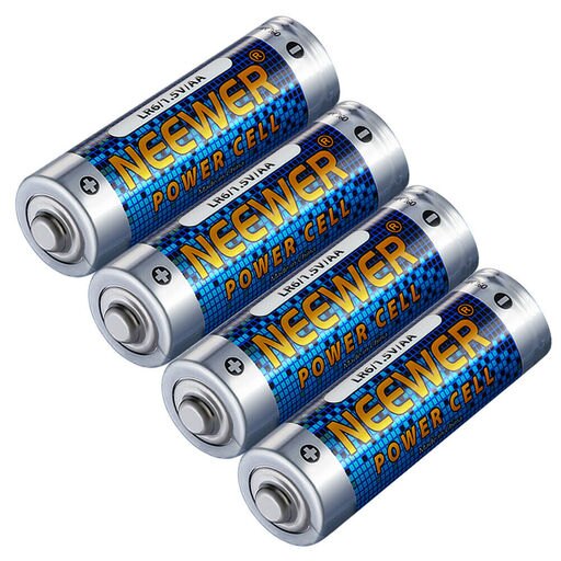 Neewer 1.5V 2800mAh Reliable Alkaline AA Zinc-manganese Batteries 4 Count