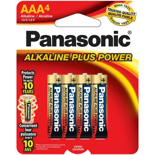 Panasonic AAA 16 Pack Power Plus All Purpose Alkaline Batteries