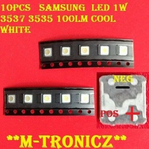 10PCS SAMSUNG LED 1W 3537 3535 100LM Cool White SPBWH1332S1BVC1BIB