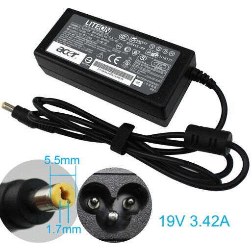 Original 19V3.42A AC Adapter Charger Acer Aspire 5532 Gateway MD7818U PA-1650-86