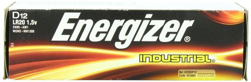 Energizer Industrial D Cell Alkaline Battery 12 Pack EN95