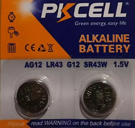 AG12 PKCell LR43 386 LR1142 1.5V Alkaline Battery Watch Remote US Free Shipping