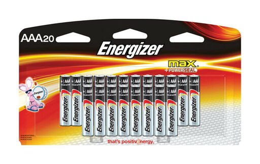 Energizer MAX AAA Alkaline Batteries 20 Pk Carded