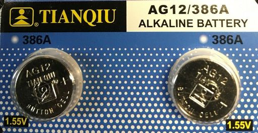 AG12 LR43 Tianqiu 386 LR1142 1.5V Alkaline Battery Watch Remote US Free Shipping