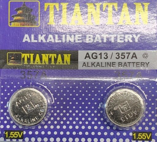 AG13 Tiantan SR44 LR44 303 A76 357 1.5V Alkaline Batteries 2 Qt.