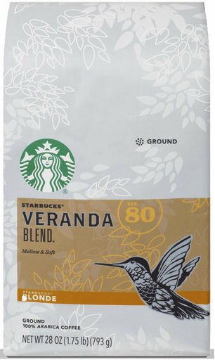 Starbucks Veranda Blend Light Blonde Roast Ground Coffee, 28-ounce Bag