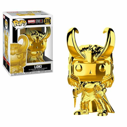 Funko Pop Marvel Marvel Studios 10 - Loki (Gold Chrome) Collectible Vinyl Figure