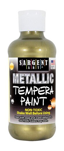 Sargent Art 17-5075 8 Oz Antique Gold Metallic Tempera Paint