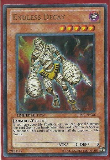 Yugioh JUMP-EN056 Endless Decay Shonen Jump Ultra Rare Promo Card