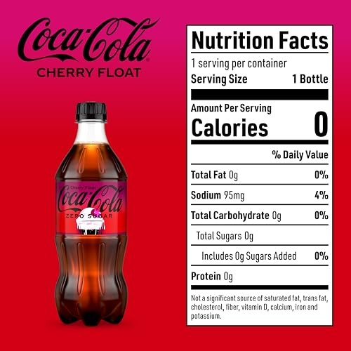 Coca-Cola Zero Sugar Cherry Float Bottle, 20 Fl Oz thumbnail