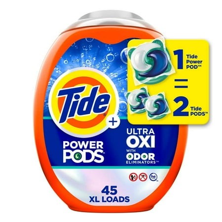 Ultra OXI Power Odor Eliminators Unscented Laundry Detergent Pods (45-Count)