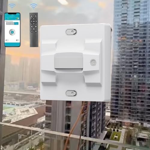 Window Cleaning Robot, Window Cleaner Robot, with 4 Water Spray, 5600Pa Suction Power, Automatic Cleaning, with Path Planning,White