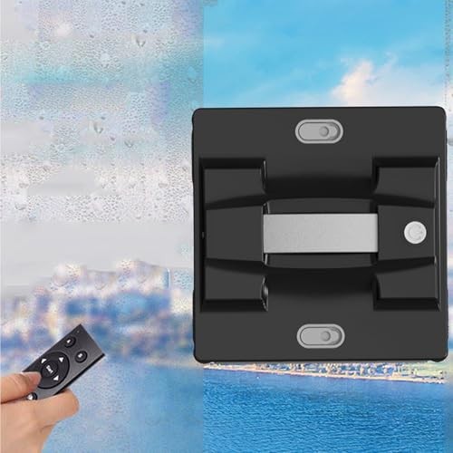 Window Cleaning Robot, Automatic Window Cleaner with Water Spray for Windows/Tiles/Class Door, Inside/Outside, 5600Pa Suction Power, Path Planning,Bla