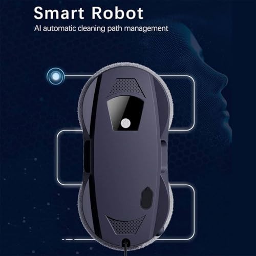 MTTXY Window Cleaner Robot, 45ml Water Tank, Intelligent Cleaning with Dual-Spray, 5600PA Suction Power, Intelligent Path Planning for Glass Tile Mirr thumbnail